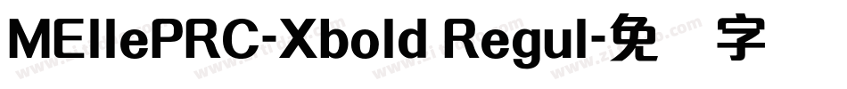 MEllePRC-Xbold Regul字体转换